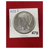1923 S Peace Silver Dollar Coin