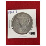 1923 S Peace Silver Dollar Coin