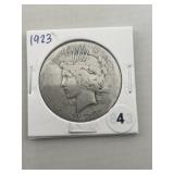1923 Peace Silver Dollar Coin