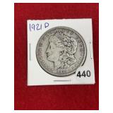 1921 D Morgan Silver Dollar Coin