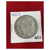 1921 S Morgan Silver Dollar Coin