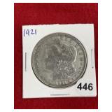 1921 Morgan Silver Dollar Coin