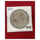 1921 Morgan Silver Dollar Coin