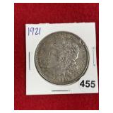 1921 Morgan Silver Dollar Coin