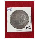 1921 Morgan Silver Dollar Coin