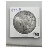 1923 D Peace Silver Dollar Coin
