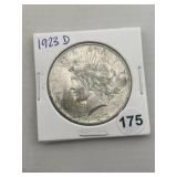 1923 D Peace Silver Dollar Coin