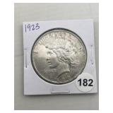 1923 Peace Silver Dollar Coin