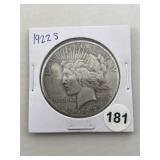 1922 S Peace Silver Dollar Coin