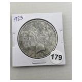1923 Peace Silver Dollar Coin