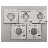 5 Roosevelt Dimes