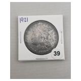 1921 Morgan Silver Dollar Coin