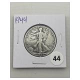 1944 Walking Liberty Half Dollar Silver Coin