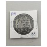 1921 Morgan Silver Dollar Coin