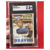 1967 Topps Hank Aaron Baseball Card