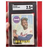 1969 Topps Hank Aaron Baseball Card