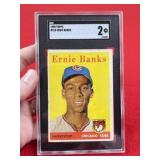 1958 Topps Ernie Banks Baseball Card