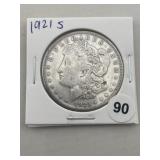 1921 S Morgan Silver Dollar Coin