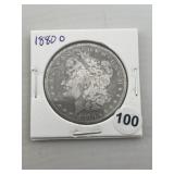 1880 O Morgan Silver Dollar Coin