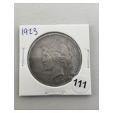 1923 Peace Silver Dollar Coin
