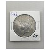 1922 Peace Silver Dollar Coin