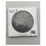1923 D Peace Silver Dollar Coin