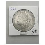1921 Morgan Silver Dollar Coin