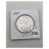 1943 Walking Liberty Half Dollar Silver Coin