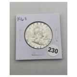 1963 Franklin Half Dollar Silver Coin