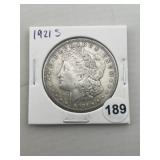 1921 S Morgan Silver Dollar Coin