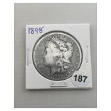 1898 Morgan Silver Dollar Coin