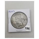 1924 S Peace Silver Dollar Coin