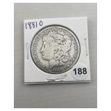 1881 O Morgan Silver Dollar Coin