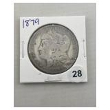 1879 Morgan Silver Dollar Coin