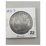 1921 S Peace Silver Dollar Coin