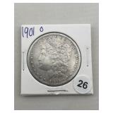 1901 O Morgan Silver Dollar Coin