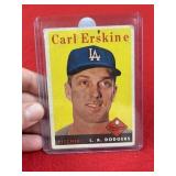 Topps Carl Erskine Baseball Card