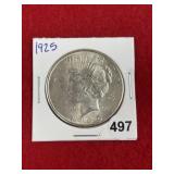 1925 Peace Silver Dollar Coin