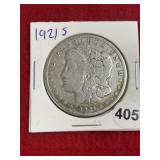 1921 S Morgan Silver Dollar Coin