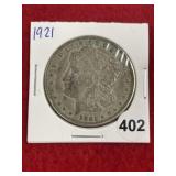 1921 Morgan Silver Dollar Coin