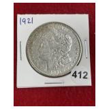 1921 Morgan Silver Dollar Coin