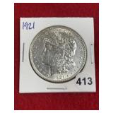 1921 Morgan Silver Dollar Coin