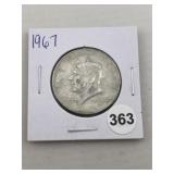 1967 Kennedy Half Dollar Silver Coin