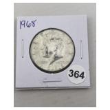 1968 Kennedy Half Dollar Silver Coin