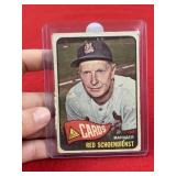Topps Red Schoendienst Baseball Card