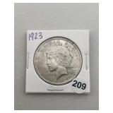 1923 Peace Silver Dollar Coin