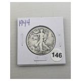 1944 Walking Liberty Half Dollar Silver Coin
