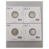 4 Roosevelt Dimes