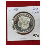 1 Ounce .999 Fine Silver Coin