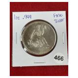 1 Ounce .999 Fine Silver Coin